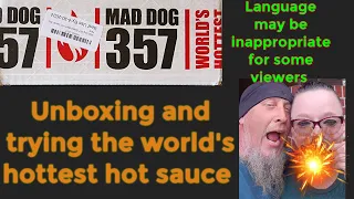 Mad Dog 357 hot sauce review/challenge live with Ride along gang