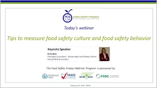 Tips to measure food safety culture and food safety behavior