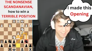 Magnus Carlsen Dominates with the "NONSENSE SCANDINAVIAN" Opening #chess #magnuscalsen