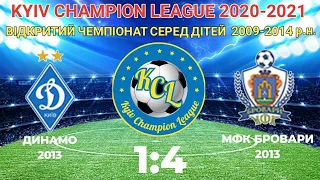 KCL 2020-2021 Динамо - МФК Бровары 1-4 2013