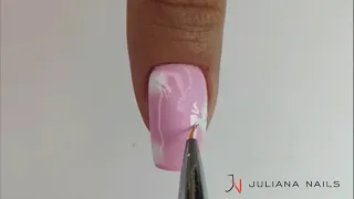 Easy Nail Art mit Blooming Gel - Juliana Nails #nailtutorial  #juliananails #nailart