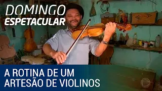 Achamos no Brasil mostra a rotina de um artesão de violinos do Ceará