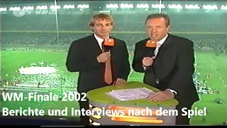 ZDF 30.06.2002 - Komplette Nachberichterstattung zum verlorenen WM-Finale gegen Brasilien