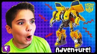 Giant BUMBLE BEE Surprise TOY ADVENTURE! Power Ranger Mega Zord Fun by HobbyKidsTV