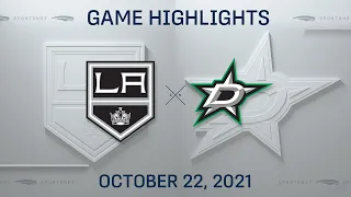 NHL Highlights | Kings vs. Stars - Oct. 22, 2021