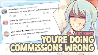 YOU'RE DOING COMMISSIONS WRONG! (+ Contest Updates!) || SPEEDPAINT + COMMENTARY