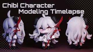 [Zbrush] Chibi Character Modeling for 3D Printing Timelapse