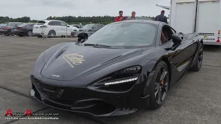 720HP McLaren 720S vs 800HP Corvette Z06 C7.R Half Mile Drag Race