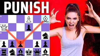 How to BRUTALLY Punish Scholar's Mate & Early Queen Attacks in Chess? Make Your Opponent Cry!