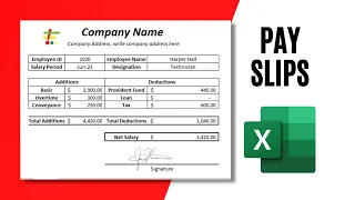 How to Create Automated Pay Slip in Excel and Save PDF Copy