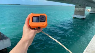 Dropping A GOPRO Under Famous 7-Mile Bridge in Florida!