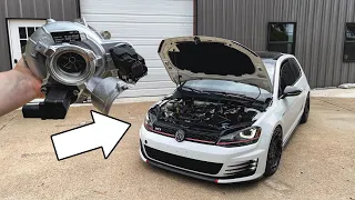 MK7 GTI gets a BIG TURBO and TONS OF PARTS!