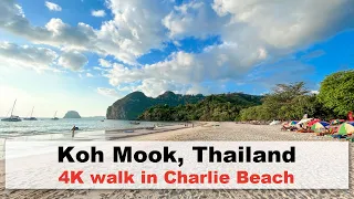 Koh Mook Charlie Beach - 4K walking tour