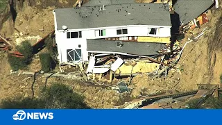 Landslide destroys California home after it slides down hillside