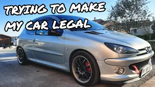 Making Peugeot 206 LEGAL + more car modes