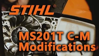 Stihl MS201T C-M Muffler and Timing Modification