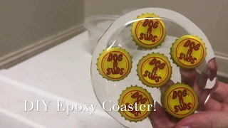 DIY Epoxy Bottlecap Coasters