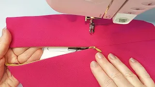 ☑️🌺 Tricky way. How to sew a zipper