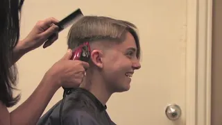 Shylo - Pt 2: Long Hair to Super Short "Boy Cut" (Free Video)