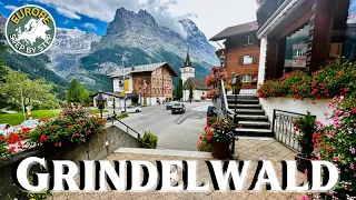 🇨🇭Grindelwald, Switzerland - ⛰️ The Most Beautiful Villages in the World - 4K HDR ☀️ Walking Tour