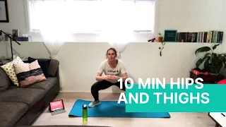 10 minute workouts - Hip and Core Strengthening- Low impact + No Equipment