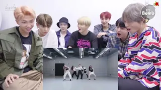 BTS reaction- ITZY sneakers dance practice