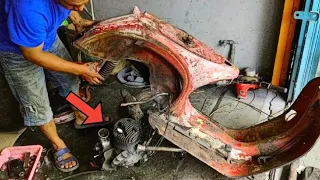 Engine Vespa Full Restoration 1977px Piaggio Italian 150cc | Engine Repair After 45 Years - Part#3