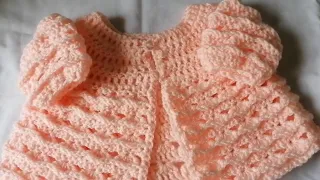 Pretty waves crochet baby cardigan Crochet Nuts