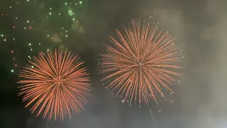 Espectaculo de fuegos artificiales - Grito de Indepencia