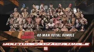 WWE'12 - 40 Man You Tube Royal Rumble Match III HD