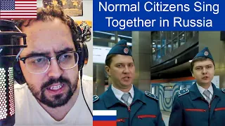 Russian Service Workers Come Together to Sing | American Reacts