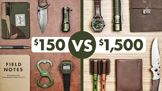 $150 vs $1,500 complete “Woodlands” Everyday Carry