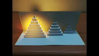 3D Pyramid card｜Paper Art｜Origami Art｜Kirigami Art｜Pop Up Card #200