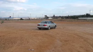 Audi 80 Quattro Competition trying to make donut