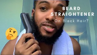 Does a Beard Straightener Work on Black Hair? | How To Use a Beard Straightener (REVIEW)