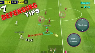 7 Defending Tips || eFootball Pes 2023 Mobile || Basic + Pro Tips For Defending