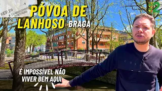 PÓVOA DE LANHOSO - ABSURDA QUALIDADE DE VIDA NESSA VILA DE BRAGA - Portugal #conhecendoportugal ep29