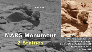 MARS Monument Found - 2 Statues ! ArtAlienTV