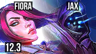 FIORA vs JAX (TOP) | Rank 3 Fiora, 8 solo kills, 66% winrate, Legendary | TR Challenger | 12.3