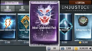Injustice Mobile: Opening 100X Joker Celebration Packs