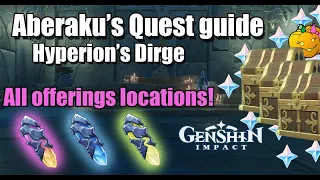 Aberaku's Quest ALL 3 OFFERINGS LOCATIONS - Hyperion’s Dirge - Genshin Impact 2.4 Enkanomiya