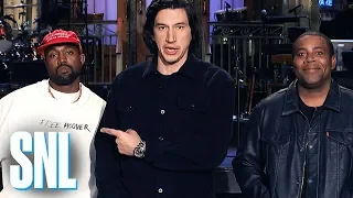Adam Driver and Kenan Thompson Think Kanye West Is Up to Something - SNL