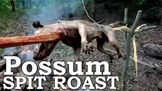 Possum SPIT ROAST Cooking (Skin-On)! | Good or Gross?!? | 100% WILD Food SURVIVAL Challenge! Ep06