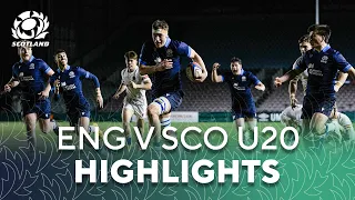 HIGHLIGHTS | England U20 v Scotland U20 | Scotland Fall Just Short After An Epic Encounter