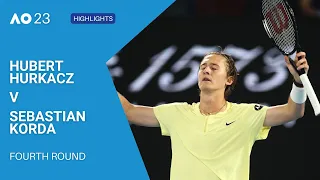 Hubert Hurkacz v Sebastian Korda Highlights | Australian Open 2023 Fourth Round Gameplay PS5