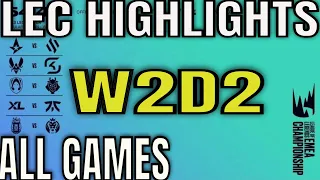 LEC Winter 2023 W2D2 Highlights ALL GAMES - AST vs BDS, VIT vs SK, TH vs G2, XL vs FNC, KOI vs MAD