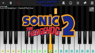 Sonic the Hedgehog 2 - Chemical Plant Zone (perfect piano) mobile piano tutorial