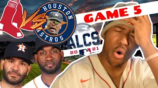 RED SOX FAN REACTS TO RED SOX VS ASTROS | ALCS GAME 5 | [THE BIGGEST GAME OF THE SERIES]