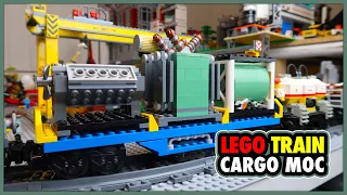 Custom LEGO City Train Cargo Container MOCs
