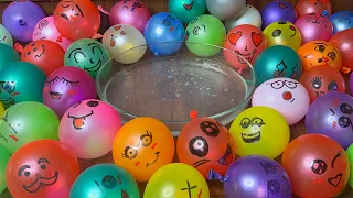 Mixing Random Things into Clear Slime| Relaxing Slime With Funny Balloons #72